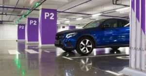 Purple Garage isn't just different because it painted its walls lavender and installed a turntable for rotating cars.